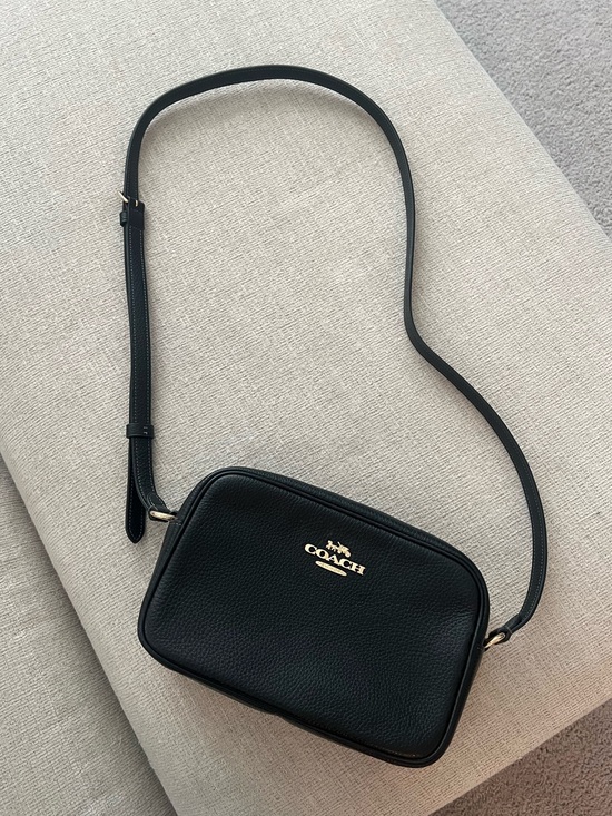 Coach Handbags - Coach Jamie Camera purse 
Black Pebbled Leather Crossbody